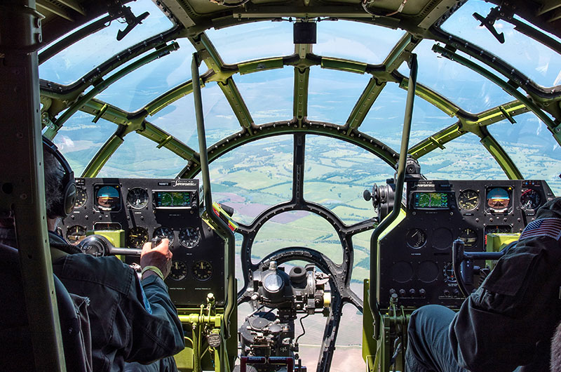 The view from the flight deck