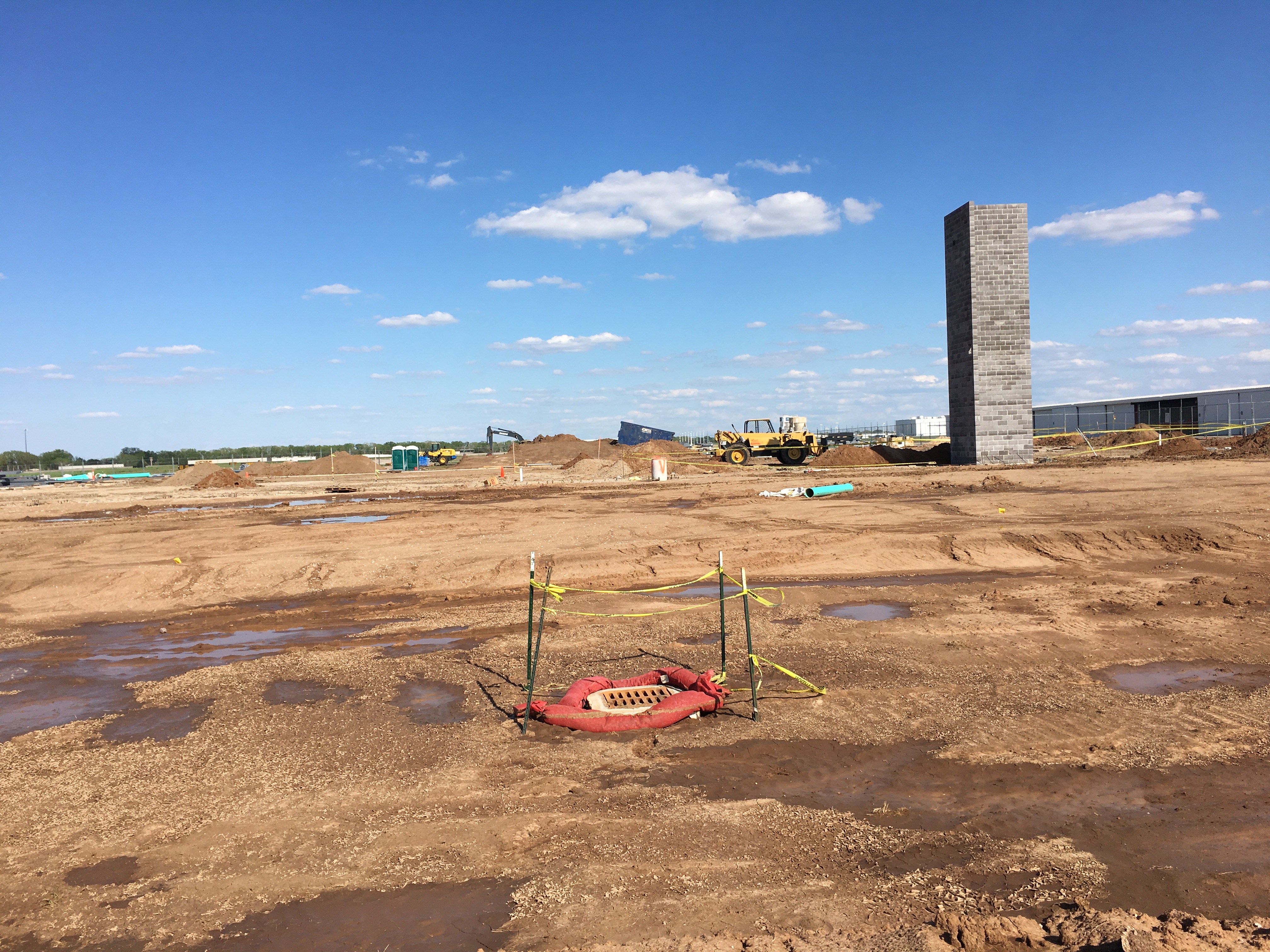 Doc hangar construction progress