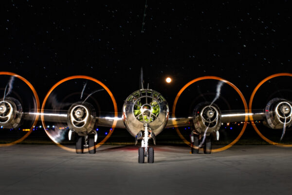 B-29 Doc Nighttime Engine Run