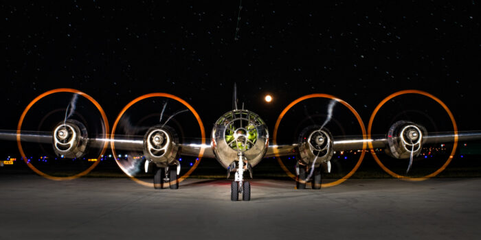 B-29 Doc Nighttime Engine Run