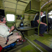 View from the Navigator and Radio Operator seats in B-29 Doc.