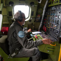 View from the Cockpit Observer's seat in B-29 Doc