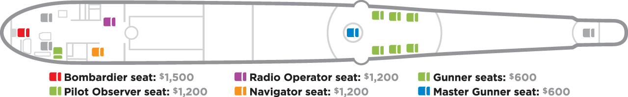 B29 Doc rides seating options