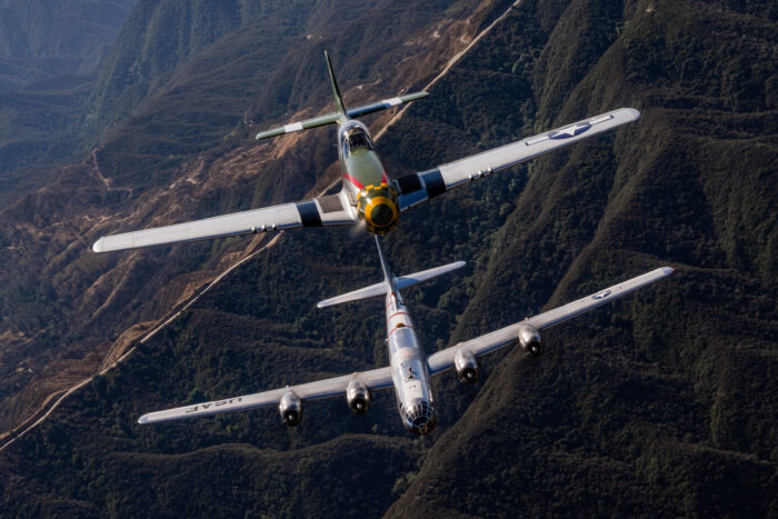 B-29 DOC and P-51 Gunfighter