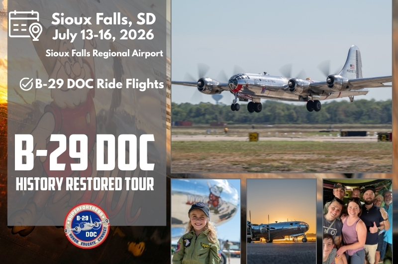 Sioux Falls, SD: B-29 DOC Flight Experience Tour