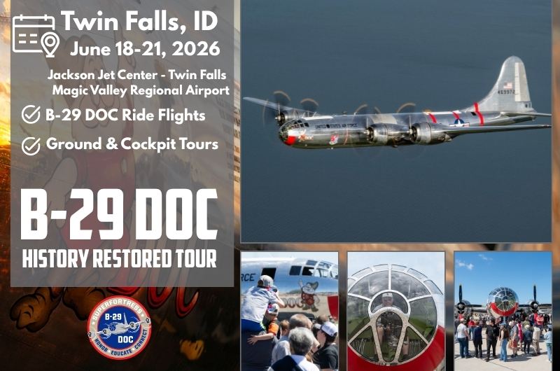Twin Falls, ID: B-29 DOC History Restored Tour