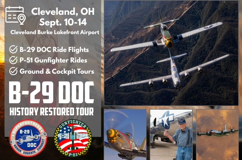 Cleveland, OH: B-29 DOC + P-51 Gunfighter