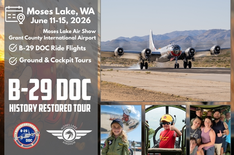Moses Lake, WA: Moses Lake Air Show + B-29 Ride Flights