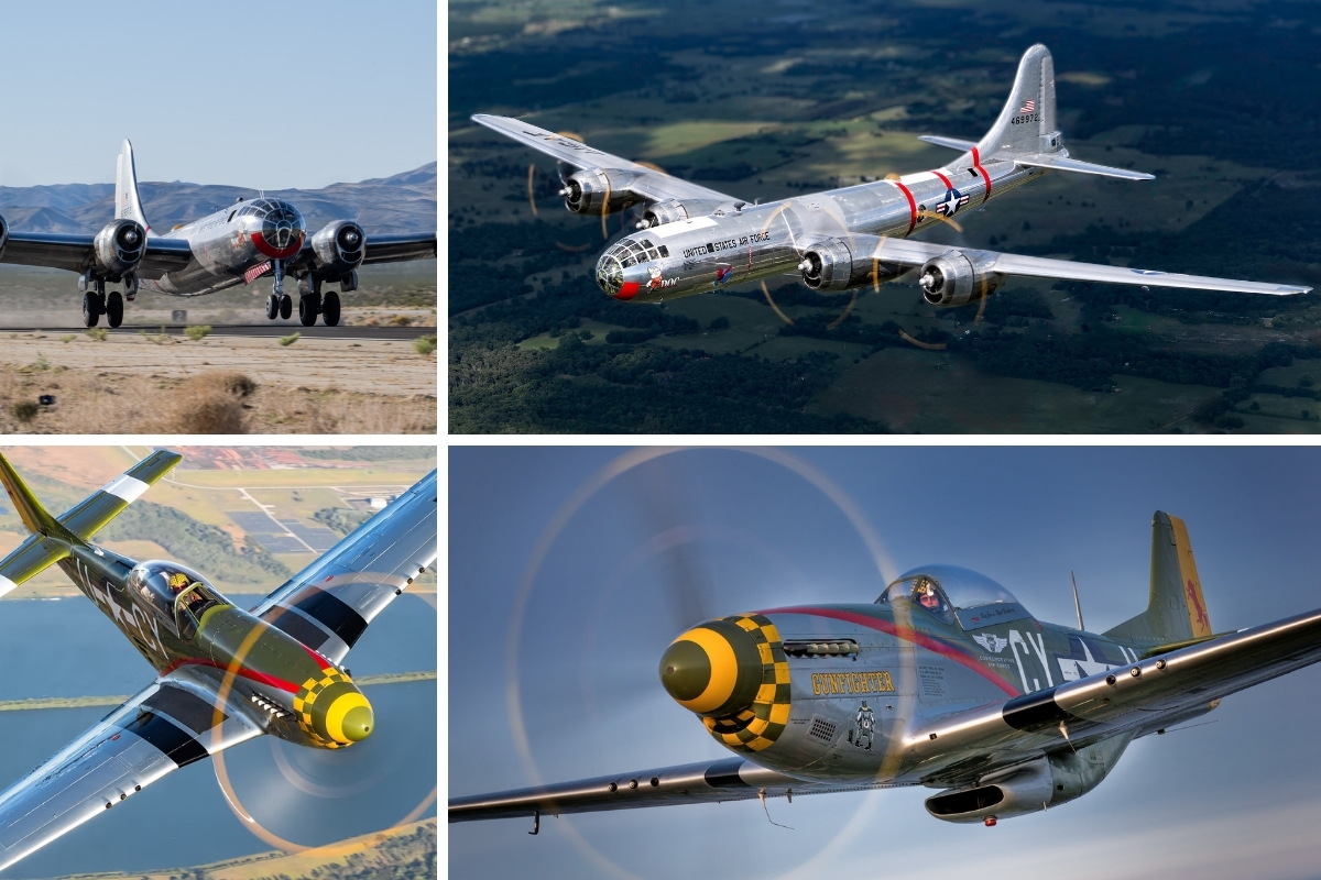 【元Status Quo】The Bombers/aim high SCHEDULE CHANGE: B-29 DOC & P-51 Gunfighter Delay Tour Stop in