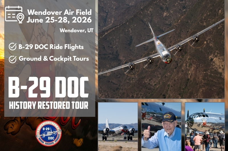 Wendover Air Field, UT: B-29 DOC History Restored Tour